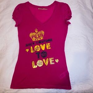 Juicy Courure Fusia Top